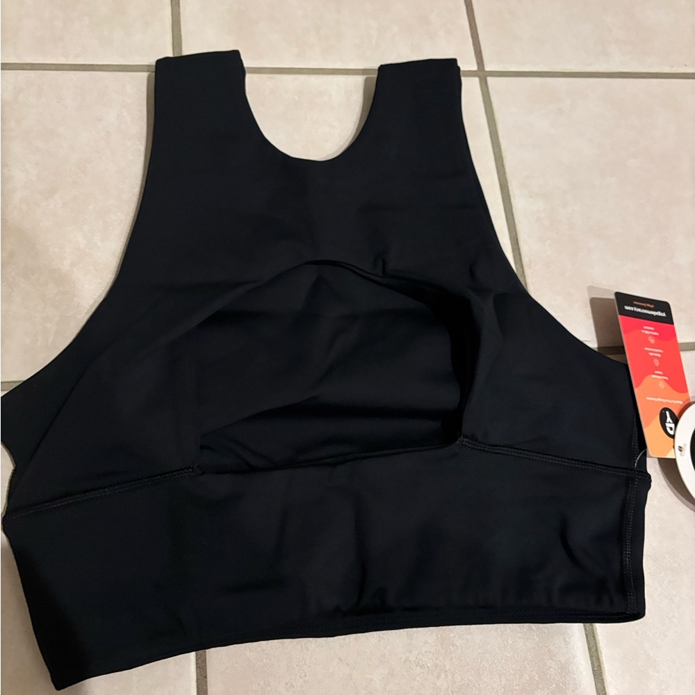 Yoga Democracy Black Sports Bra for Women